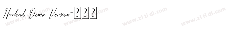 Harlend Demo Version字体转换